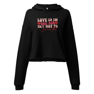 Love is in the Air Crop Hoodie