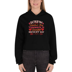 Screw Valentine's Day Crop Hoodie