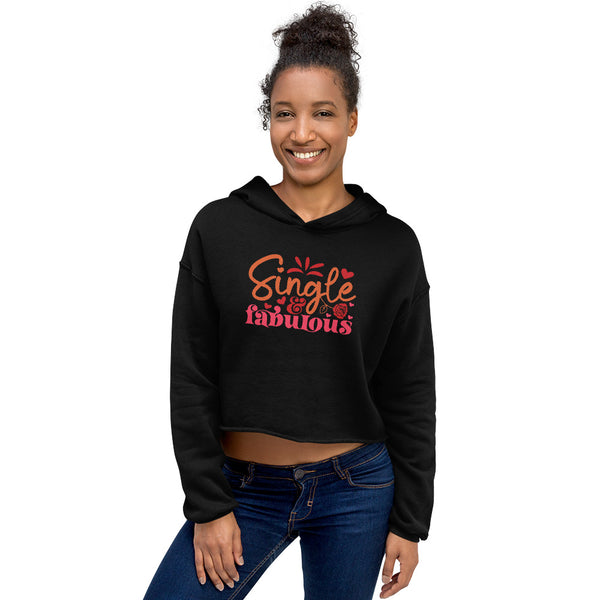 Single Fabulous Crop Hoodie