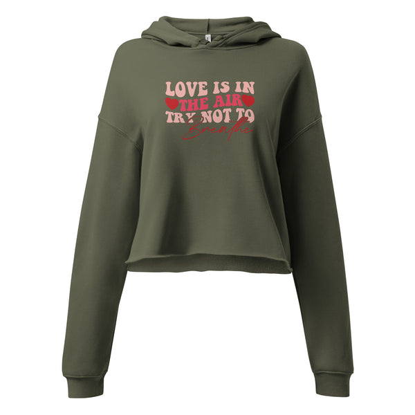 Love is in the Air Crop Hoodie