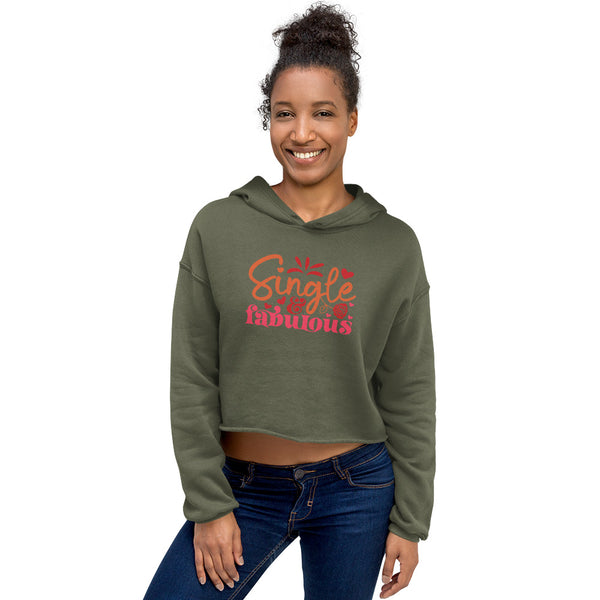 Single Fabulous Crop Hoodie