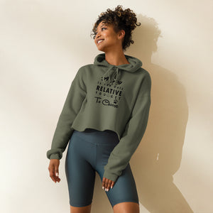 A Dog is The Only Relative Crop Hoodie