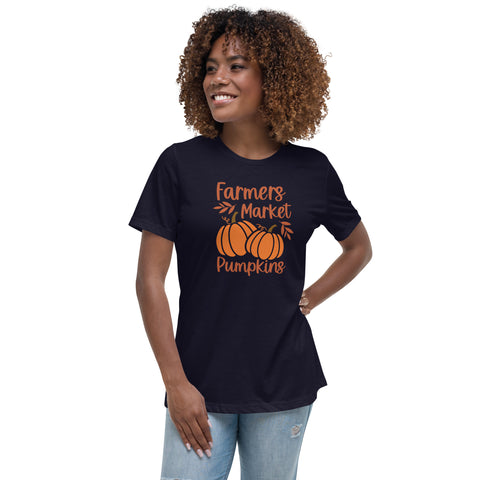 Farmers Market Pumpkins Women's Relaxed T-Shirt