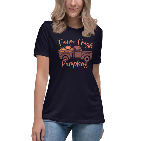 Farm Fresh Pumpkins Women's Relaxed T-Shirt