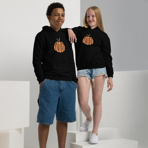 Flower Pumpkin Youth heavy blend hoodie