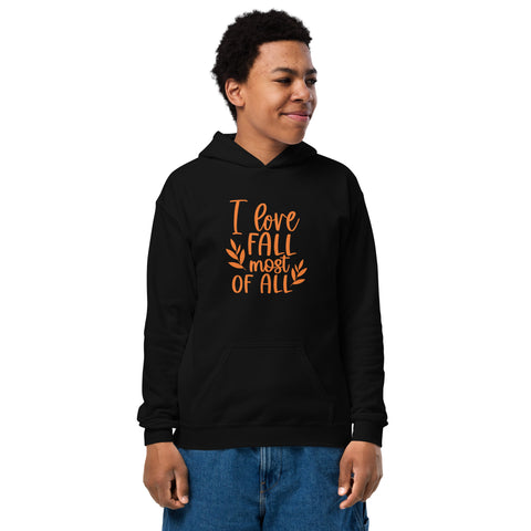 I Love Fall Youth heavy blend hoodie