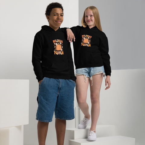 Hey there Pumpkin Youth heavy blend hoodie