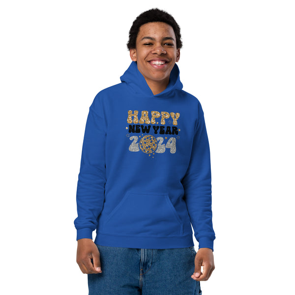 Happy New Year 2024 Youth heavy blend hoodie