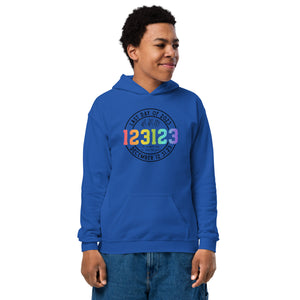 123123 Last Day of 2023 Youth heavy blend hoodie