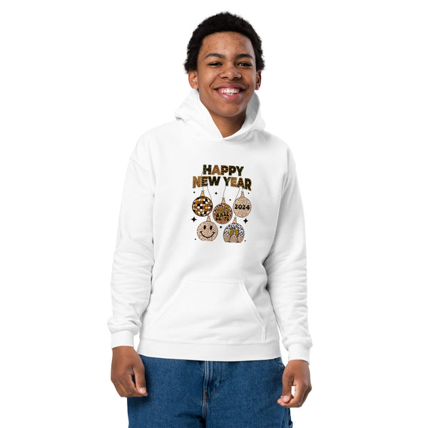 Happy New Year 2024 Youth heavy blend hoodie