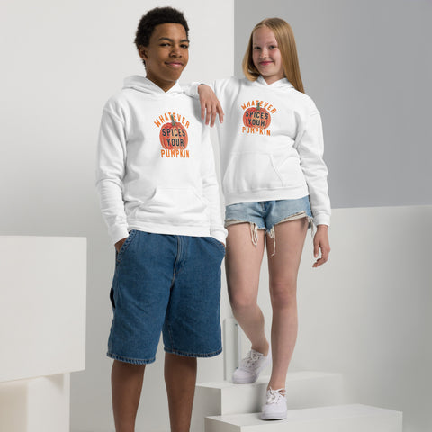 Whatever Spices your Pumpkin Youth heavy blend hoodie