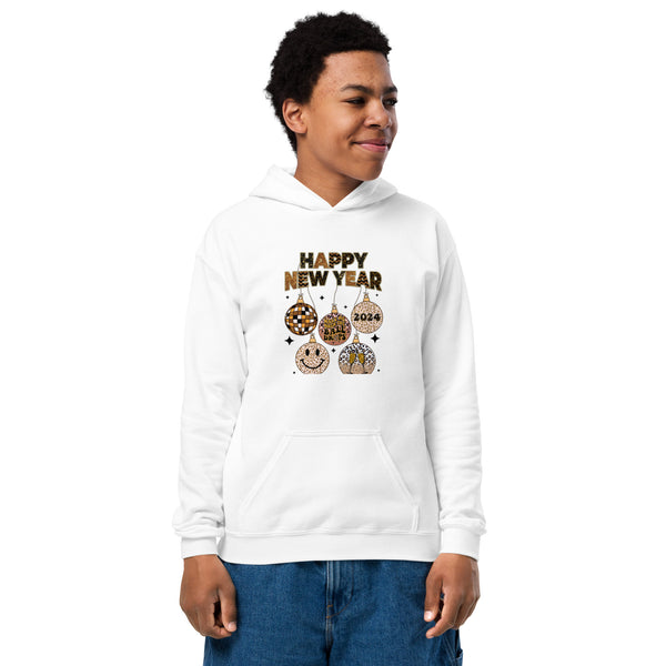 Happy New Year 2024 Youth heavy blend hoodie