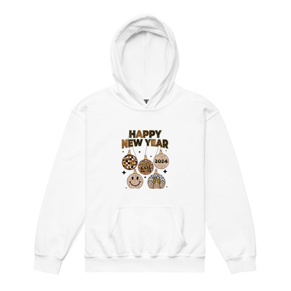 Happy New Year 2024 Youth heavy blend hoodie