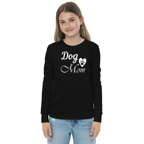 Dog Mom Youth long sleeve tee