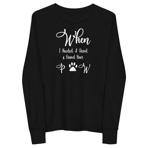 Found Your Paw Youth long sleeve tee