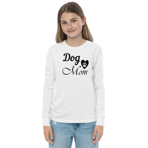 Dog Mom Youth long sleeve tee