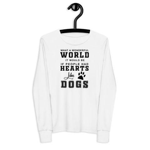 Hearts Like Dogs Youth long sleeve tee