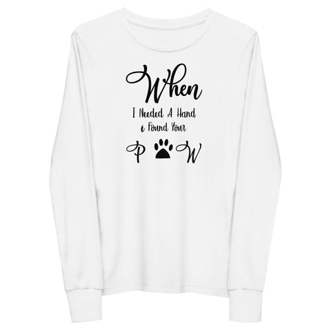 Found Your Paw Youth long sleeve tee