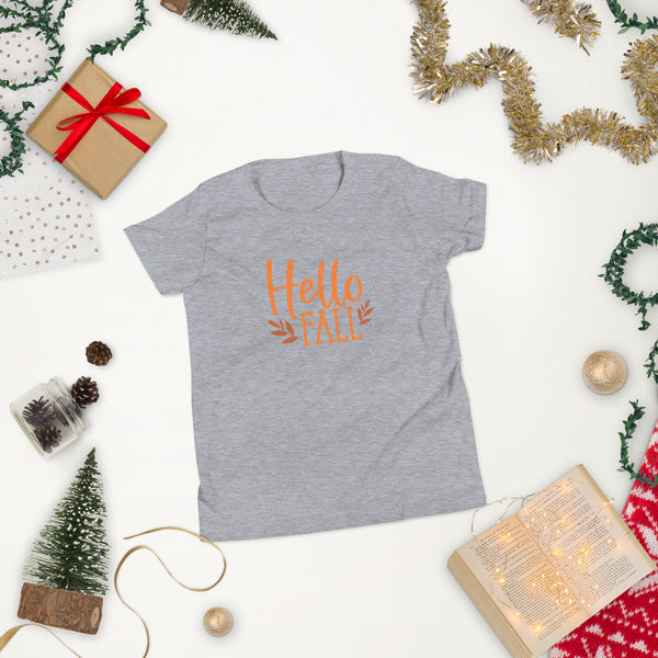 Hello Fall Youth Short Sleeve T-Shirt