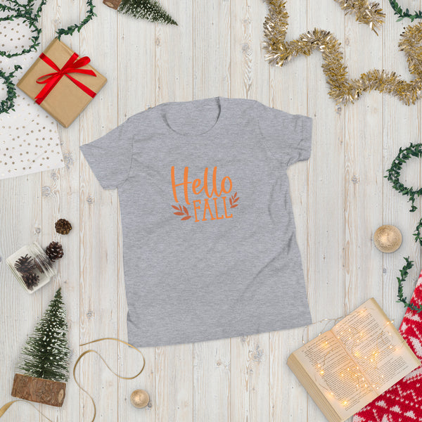 Hello Fall Youth Short Sleeve T-Shirt