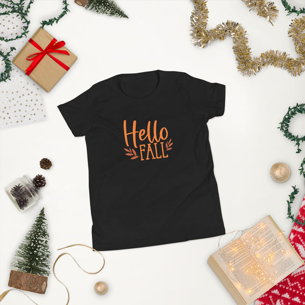 Hello Fall Youth Short Sleeve T-Shirt