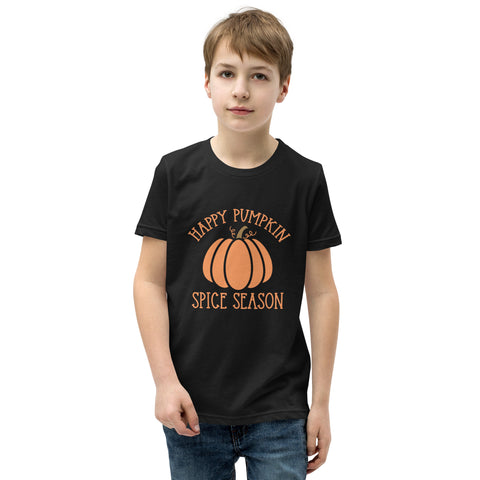 Happy Pumpkin Spice Season Youth Short Sleeve T-Shirt