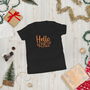 Hello Fall Youth Short Sleeve T-Shirt