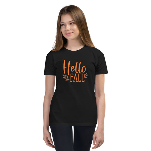 Hello Fall Youth Short Sleeve T-Shirt