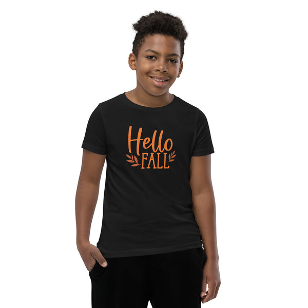 Hello Fall Youth Short Sleeve T-Shirt