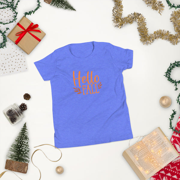 Hello Fall Youth Short Sleeve T-Shirt
