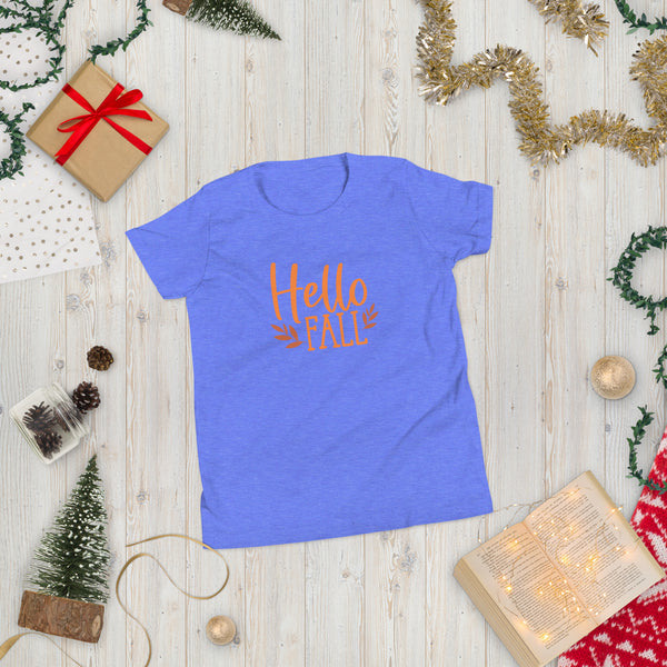 Hello Fall Youth Short Sleeve T-Shirt