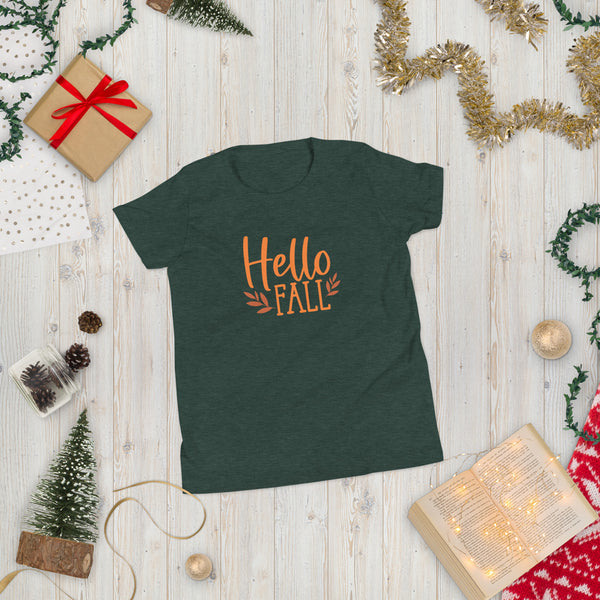 Hello Fall Youth Short Sleeve T-Shirt