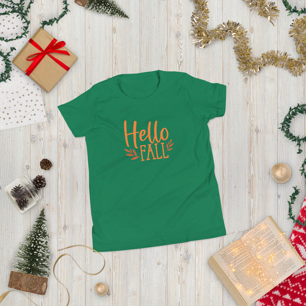 Hello Fall Youth Short Sleeve T-Shirt