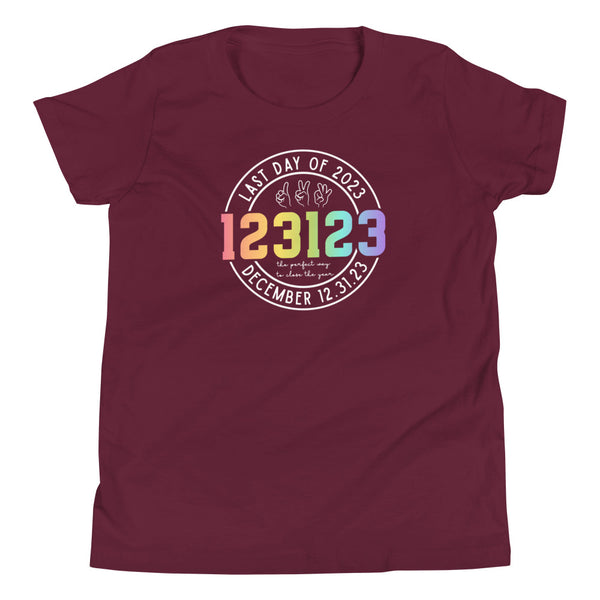 123123 Last Day of 2023 Youth Short Sleeve T-Shirt