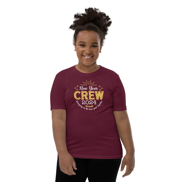 New Year Crew 2024 Youth Short Sleeve T-Shirt