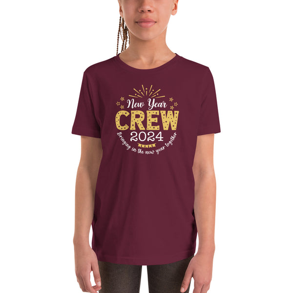 New Year Crew 2024 Youth Short Sleeve T-Shirt