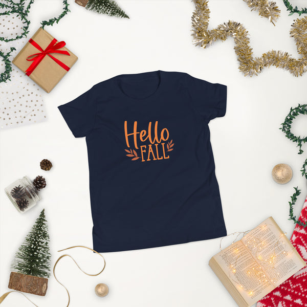 Hello Fall Youth Short Sleeve T-Shirt