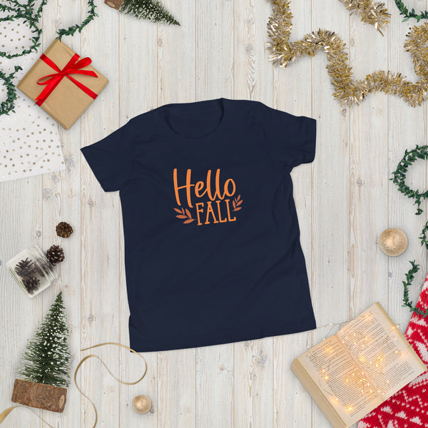 Hello Fall Youth Short Sleeve T-Shirt