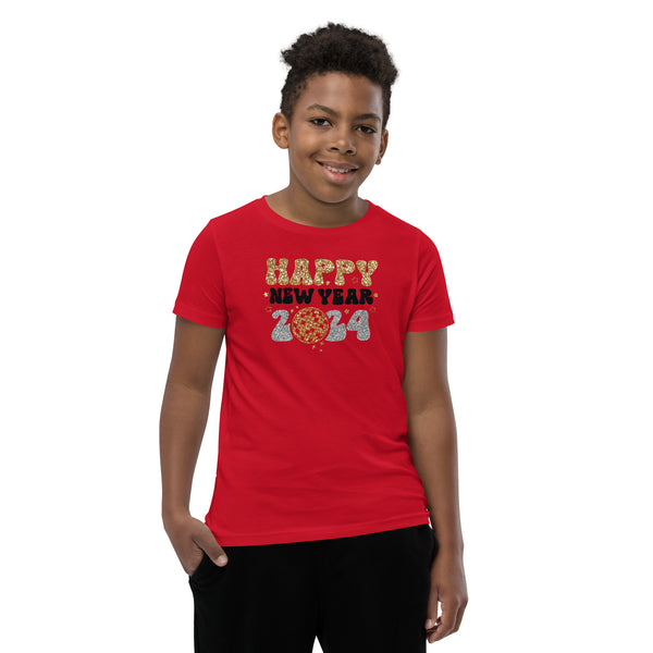 Happy New Year 2024 Youth Short Sleeve T-Shirt