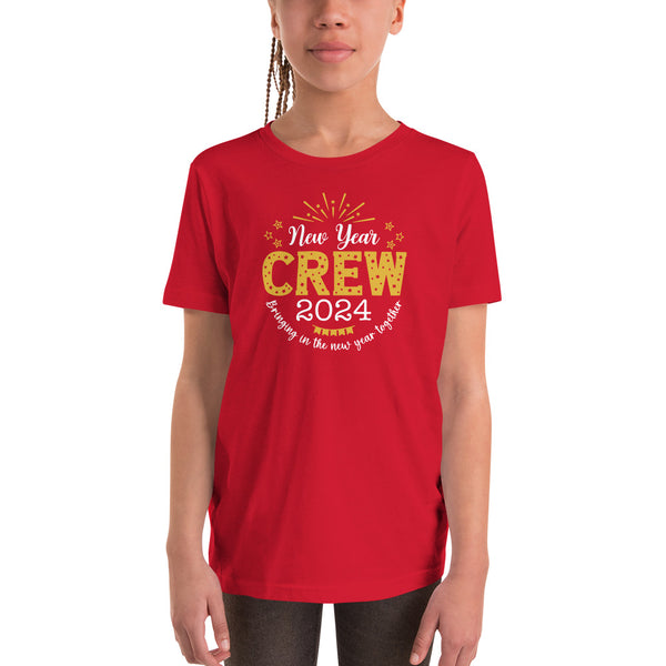 New Year Crew 2024 Youth Short Sleeve T-Shirt