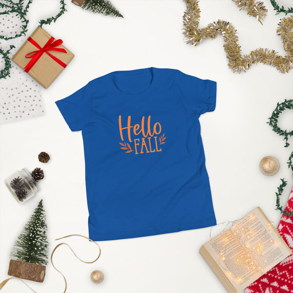 Hello Fall Youth Short Sleeve T-Shirt