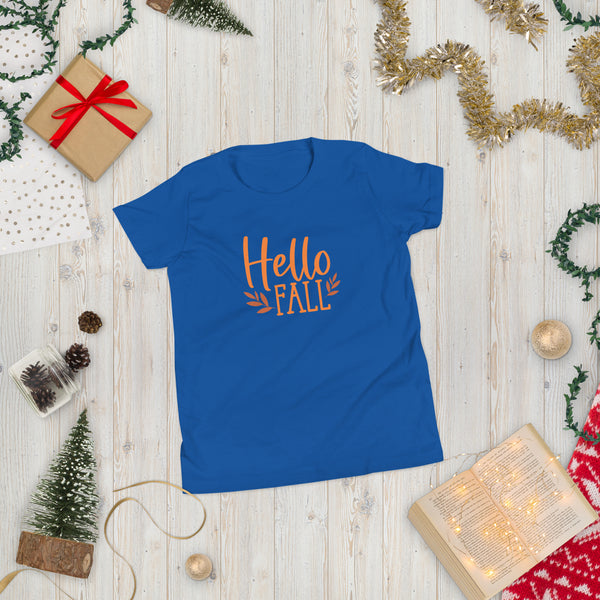Hello Fall Youth Short Sleeve T-Shirt