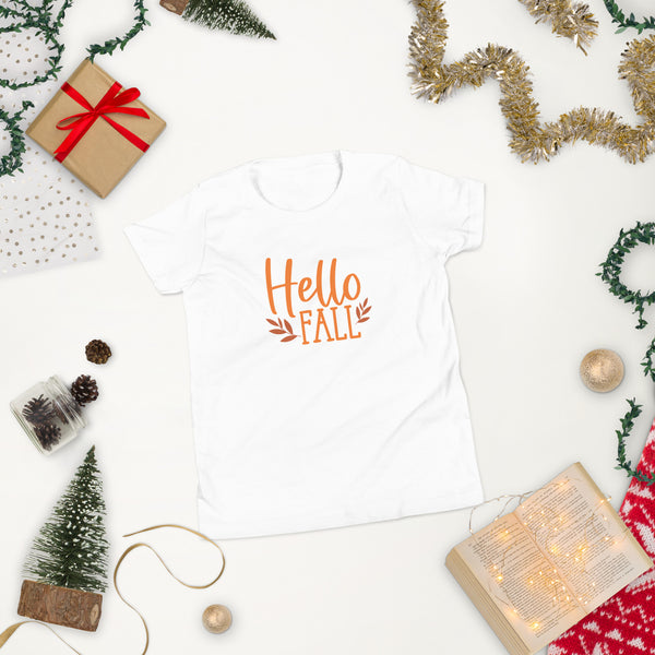 Hello Fall Youth Short Sleeve T-Shirt
