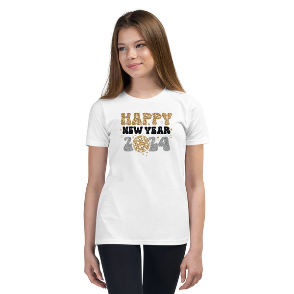 Happy New Year 2024 Youth Short Sleeve T-Shirt